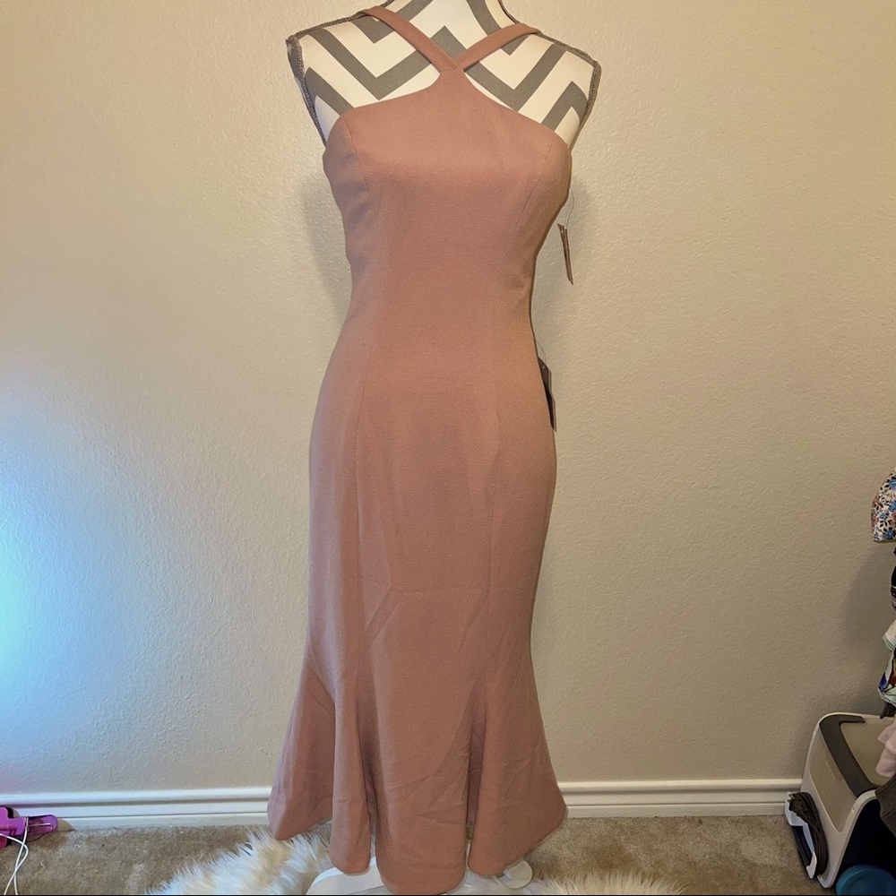 NWT Dress The Population Tessa Crepe Mermaid Dress